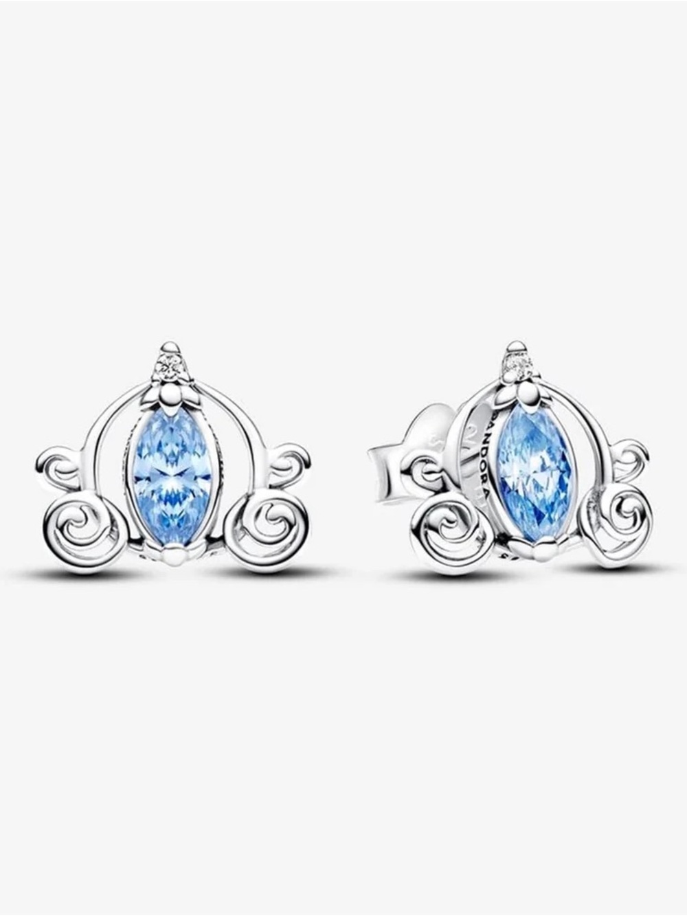 Pandora Disney Cinderella's Carriage Stud Earrings - Sterling Silver